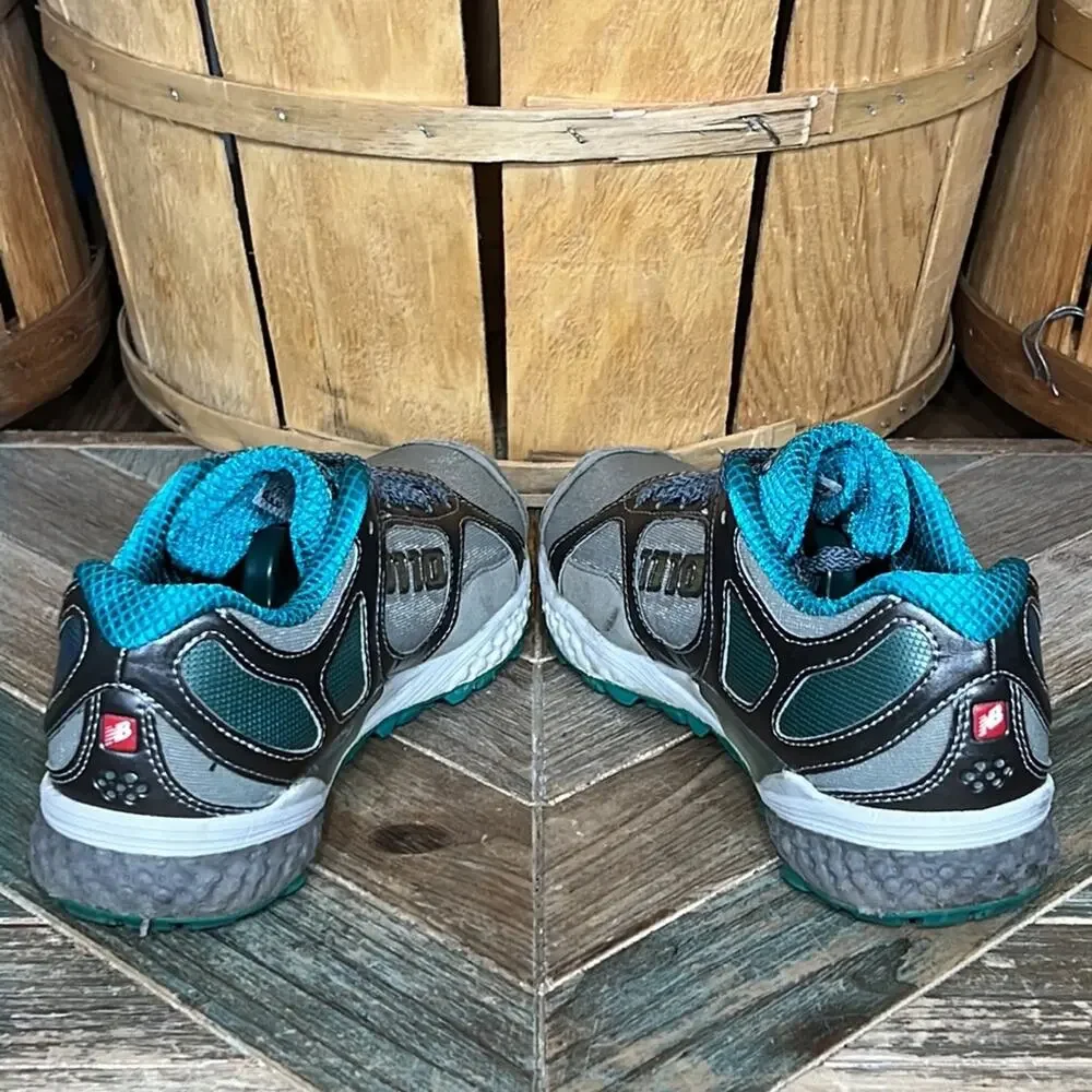 New Balance 1110 Silver Teal Gray Trail Running Shoes Sneakers Womens Size 8 B